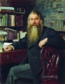 Porträt des Historikers und Archäologen ivan egorovich zabelin 1877 Ilya Repin